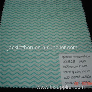 SBR055-22P Green Spunlace Nonwoven Fabric