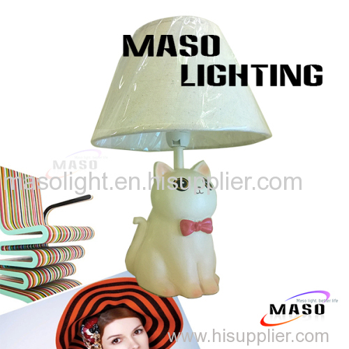 Kitten Lamp MASO Lighting Resin Table Lamp E14 CE approval Base Replacable Light Bulb T3017