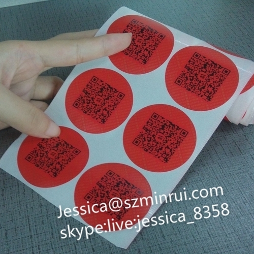 Best Price Qr Code Sticker Printing Anti-counterfeit Barcode Label Qr Code Sticker Security Scan Sticker