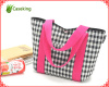 colorful eco-friendly neoprene material insulated lunch cooler tote bag/picnic bag with handle/lanyard/strap