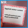 Mutli color border blank eggshell graffiti stickers printng custom