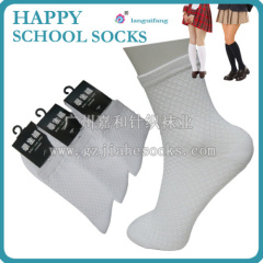 Summer thin mesh breathable school socks from children socks manufacture