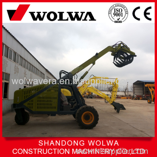 2015 HOT! 3wheel hydralic sugarcane loader timber excavator with grab prices [