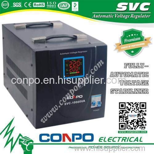 Servo-Type Automatic Voltage Regulator/Stabilizer 500VA/1000VA/1500VA/2000VA/3KVA/5KVA/7.5kva/10KVA