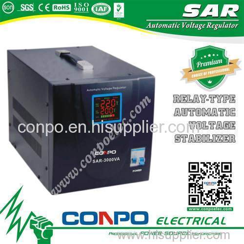 Relay-Type Automatic Voltage Regulator/Stabilizer 500VA/1000VA/1500VA/2000VA/3000VA/5000VA/7500VA/10KVA