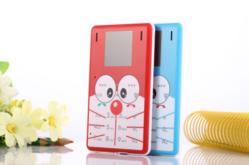 Ultra Thin LKM1M2 Mini phone pocket Low Radiation mobile phone Small card Cell phone cartoon kids