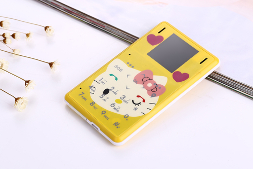 Ultra Thin LKM1M2 Mini phone pocket Low Radiation mobile phone Small card Cell phone cartoon kids