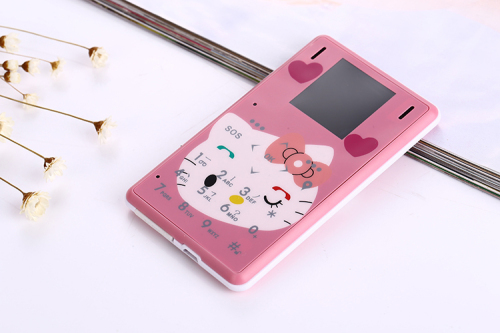 Ultra Thin LKM1M2 Mini phone pocket Low Radiation mobile phone Small card Cell phone cartoon kids