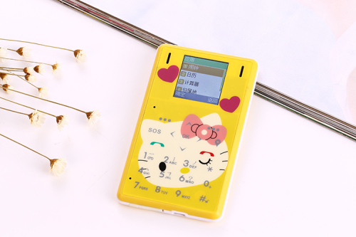 Ultra Thin LKM1M2 Mini phone pocket Low Radiation mobile phone Small card Cell phone cartoon kids