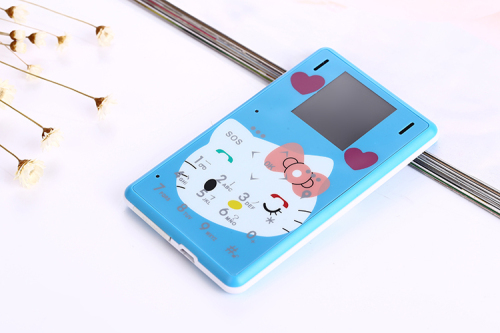 Ultra Thin LKM1M2 Mini phone pocket Low Radiation mobile phone Small card Cell phone cartoon kids