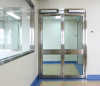 Automatic Glass Swing Door SS304 with tempered glass Double Open