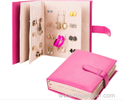 Portable Travel Jewelry Box for Earrings/Creative Collection Books for jewelry