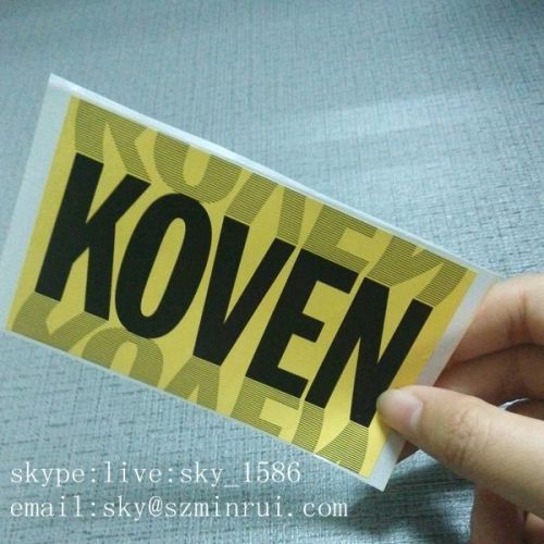 Custom Size Shape Pattern Print Outdoor Use Shell Sticker Vinyl Destructible Eggshell Stickers