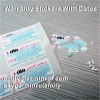 Custom 3 Colors Printed 30x15mm Destructible Warranty Stickers With Dates Months And Years