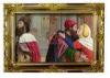 Colorful Beautiful Framed Hand Painted Religious Oil Paintings on Canvas