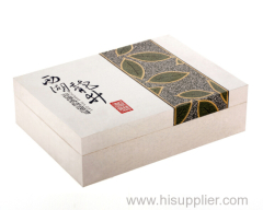 Customized top grade paper Tea Box with Fine Satin