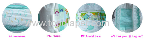 Cheap disposable baby diaper factory in china