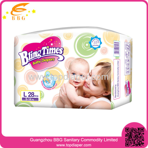 High Quality Breathable and Cloth-like disposable baby diaper