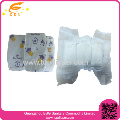 China Super absorbent Cloth-like disposable baby diaper