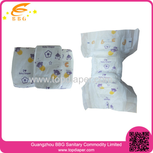 China Super absorbent Cloth-like disposable baby diaper