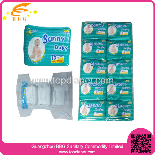 Cheapest and Hot sales Sunny baby disposable baby diaper