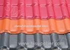 Flame Resistance Synthetic Resin Roof Tile 16.5 Feet Length / Corrugated Roofing Material