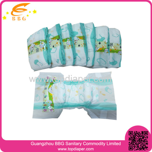 New OEM Brand Grade A Colored Disposable Baby Diaper