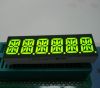 Custom super green 0.39inch 6 digit 14 segment led display for instrument panel
