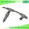 Waterproof T Junction Cable For outdoor LED Lighting