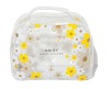 PVC cosmetic bag with flowers printing