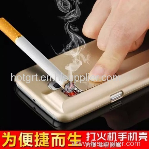 2015 hot Rechargeable Cigarette USB Lighter Smoking Cases for Samsung S6./S6 Edge Lighter case for Samsung