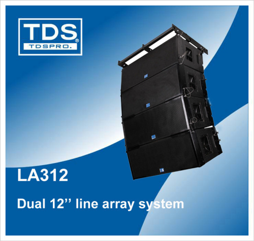 Dual 12 Inch Three-Way High Power Large Format Line Array Speaker