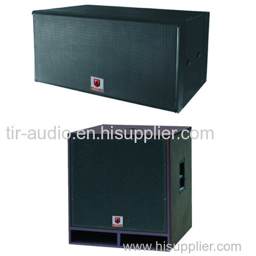 Dual 18'' Subwoofer Line Array Subwoofer 2000w Sub