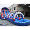 inflatable water slide with small pool