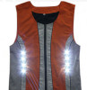 LIGHT UP LED REFLECOR SAFETY VEST NIGHT BIKING RUNNING FLASH VEST