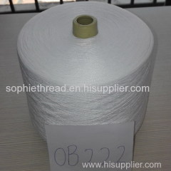 100% spun polyester yarn optical white