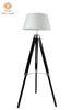 Large Adjustable Tripod Wooden Floor Standing Lamps Black Hight 146CM