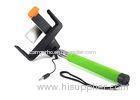 ROHS Cable Selfie Stick Extendable Handheld Monopod WIth Mirror