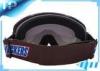Brown Racing Clear Lens Customized Womens Ski Goggles Anti - Scratch