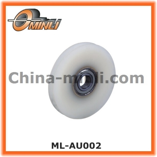 Plastic wheel roller for elevator door