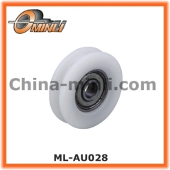 U Groove Nylon Bearing Plastic Pulley for Sliding Window