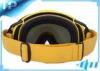 Fashion Yellow Reflective Youth Anti Fog Ski Goggles For Winter Sports