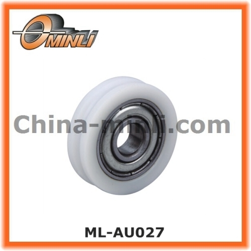 U Groove Nylon Bearing Plastic Pulley for Furniture