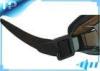 Adjustable Custom Adult Black Anti Fog Swim Goggles With UV Shield