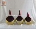 Small Mini Metal Decoration Candle Holders Inside covered Stick Gold Foil