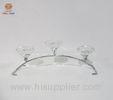 Crystal Small candle holder with three head restaurant Decoration Candle Holders