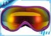 Colorful Double Lens Youth Custom Anti fog Ski Goggles For Snow Sports