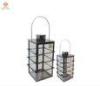 Long handle decorative hanging candle lanterns of stainless steel frame