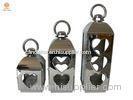 Contemporary outdoor Wedding Stainless steel lanterns with Heart Hollwo Out