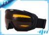 UV OTG Womens Reflective Black Custom Snow Goggles Silver Chroming